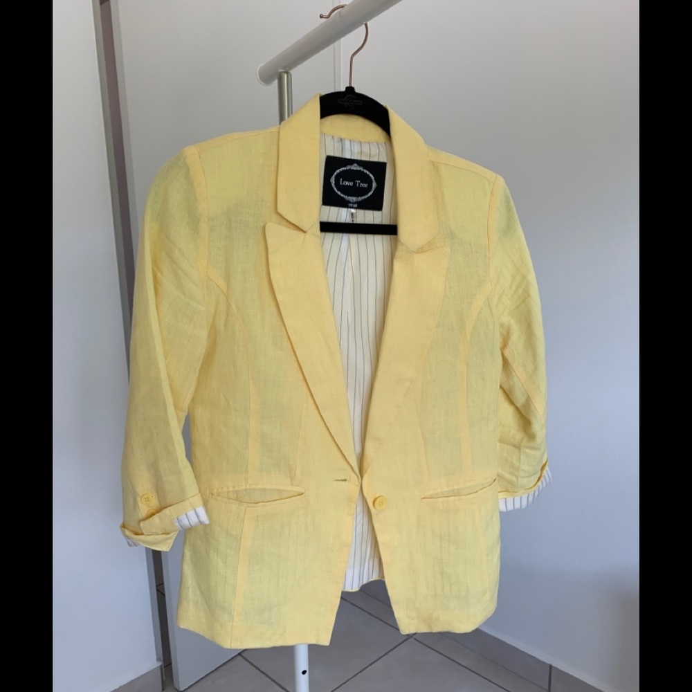 Yellow blazer